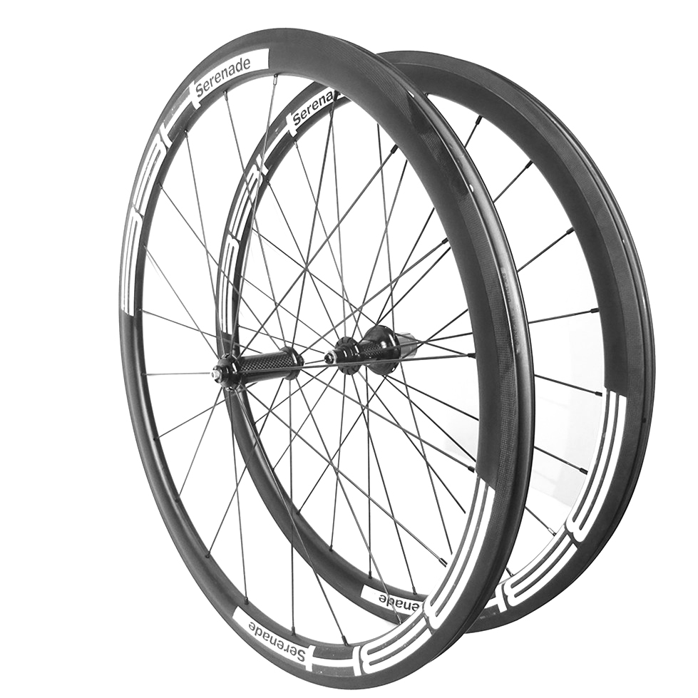 Carbon road bike wheels 38mm clincher Power way R36 hubs